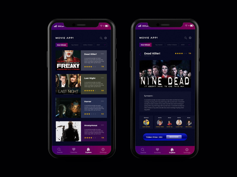 Online Movie Apps UI Kit