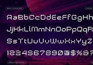 Cosmo Core | Pixelated Font