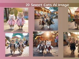 Cute cats resting (Ai Image) preview picture