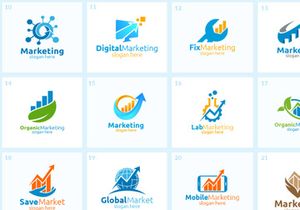 55+ Marketing  Logo Bundle