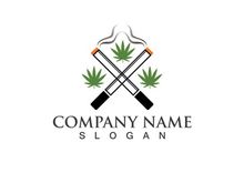 Canabis leaf vector illustration icon