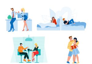 Love couple characters