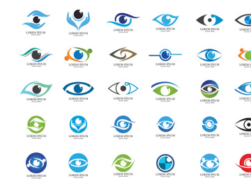 Eye care logo Set Bundle Logo preview picture