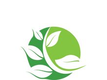 Logos of green tree leaf ecology nature element vector