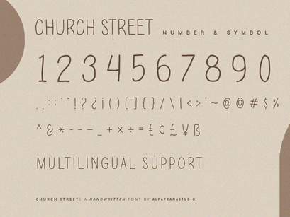 Chruch Street - Handwritten Font