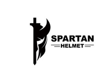 Spartan Logo,Vector Viking, Barbarian, War Helmet Design, Product Brand Illustration