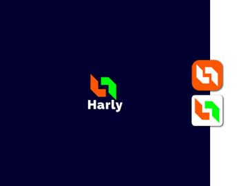 Lettermark Logo - Letter H Logo - Gradient Logo - Business Logo Design preview picture