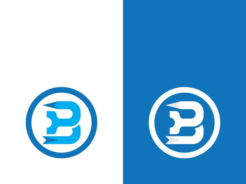B letter logo template vector illustration