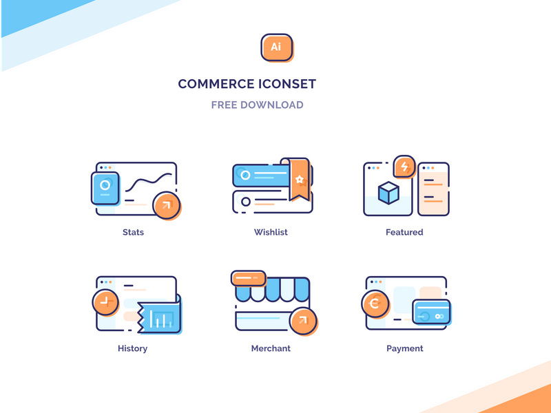 Commerce Icon Illustrations Free