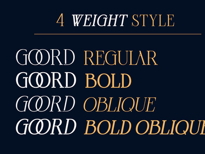 Goord - Modern Serif Family