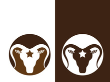 Goat logo template vector icon illustration design