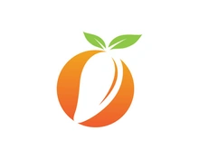 Mango in flat style. Mango vector logo. Mango