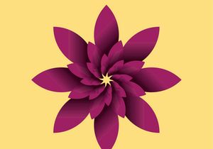 Elegant Flower design in Adobe illustrator