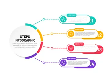 Infographic 4 steps preview picture