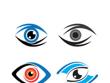 Branding identity corporate eye care vector logo design