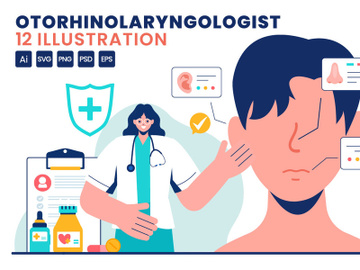 12 Otorhinolaryngologist Illustration preview picture