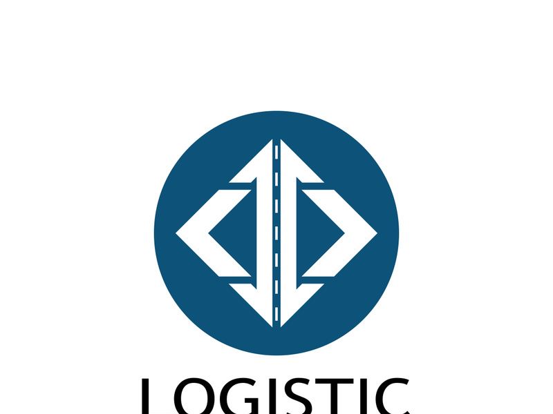 logistics logo icon illustration vector design  distribution symbol  delivery of goods  economy  finance