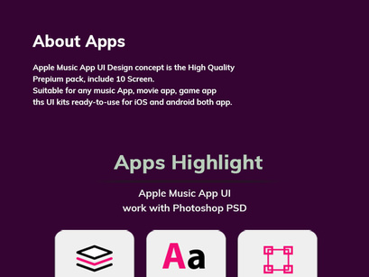 Apple Music App UI Kit