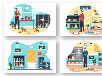 9 Animal Adoption Agency Illustration