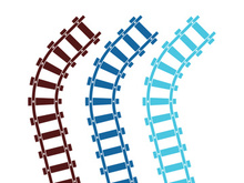 Train way icon vector for designer