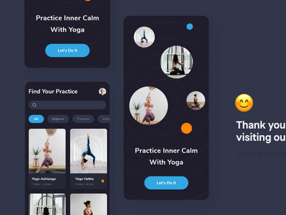 HeYo - Healthy with Yoga Design App UI Kit
