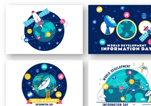 10 World Development Information Day Illustration