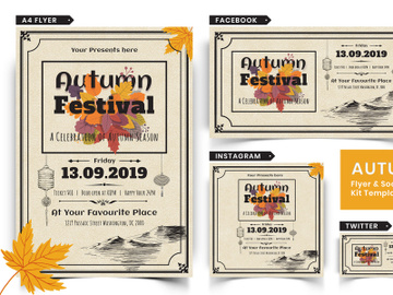 Autumn Festival Flyer & Social Media Pack-01 preview picture