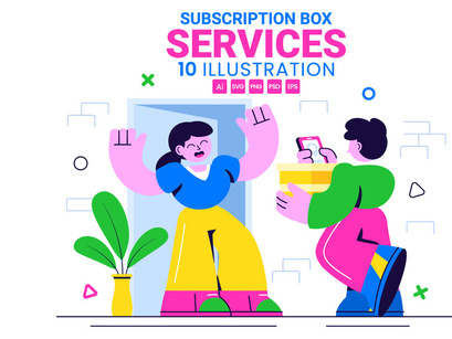 10 Subscription Box Services Illustration