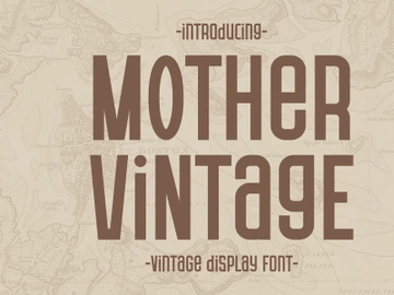 Mother Vintage - Display Font preview picture