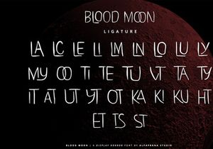Blood Moon - Display Font