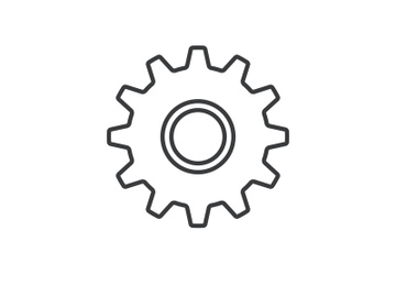 Gear icon logo vector preview picture