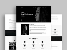 Personal Portfolio Landing Page Template preview picture