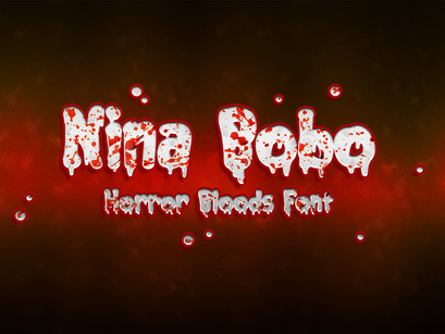 Nina Bobo - Horror Bloods Font