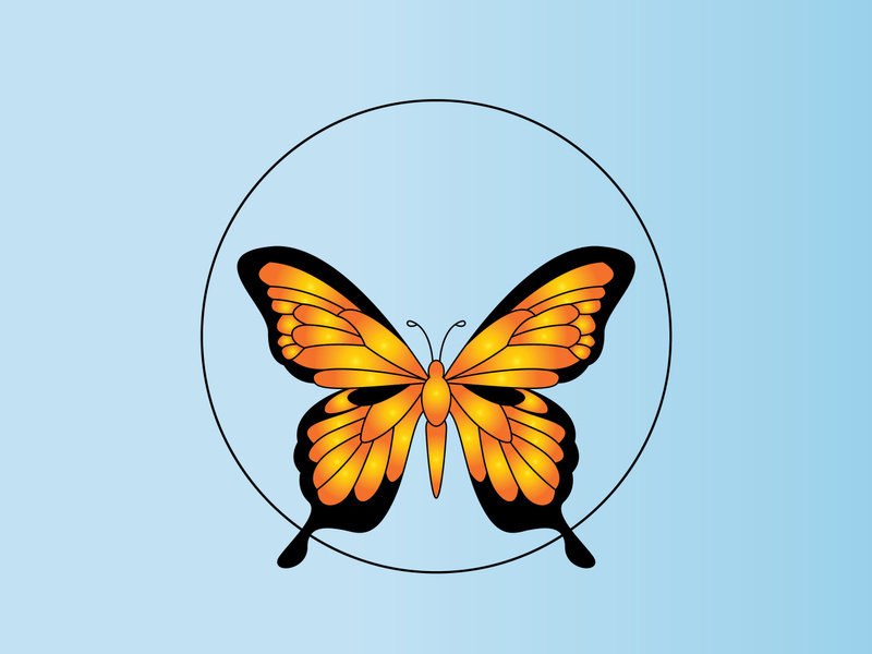 Butterfly logo design