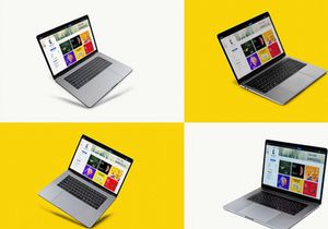 Free Macbook Set Mockup