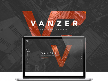 Vanzer - Portfolio Website (Free PSD) preview picture