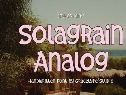 Solagrain Analog | Handwritten Font