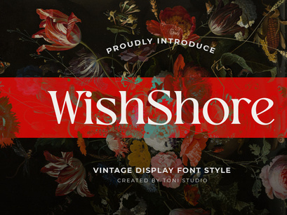 WishShore ||Vintage display font