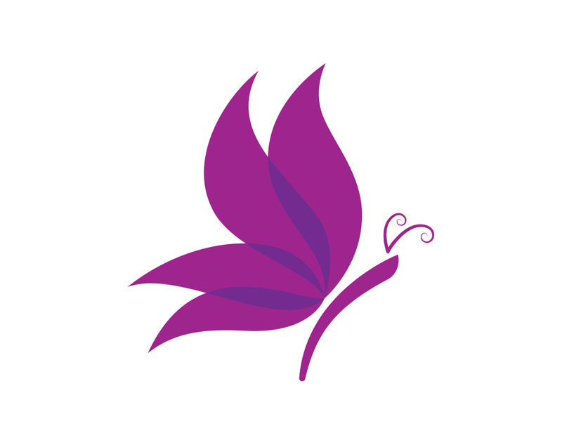 Beauty Butterfly Logo vector template