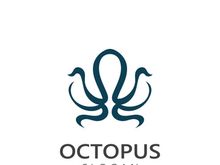 Octopus logo image design icon illustration animal vector