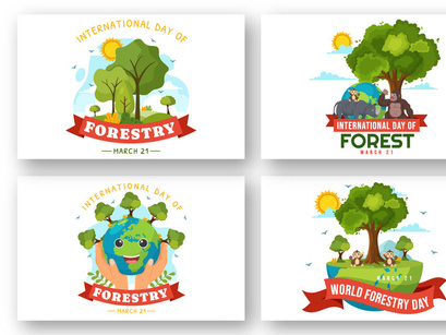 12 International Forest Day Illustration
