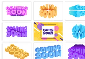 30 Coming Soon Banner Background Illustration