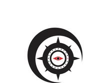 Compass logo template vector icon illustration design