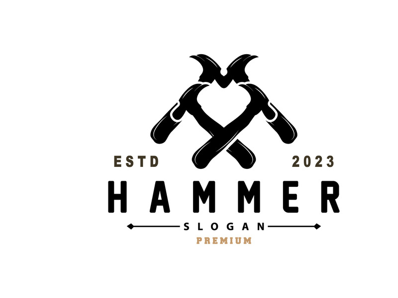 Hammer Logo, Builder Tools Inspiration Design