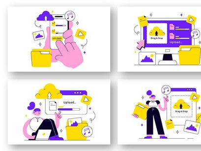10 Upload Document Illustration