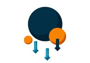 Physics Gravity Flat illustration