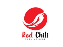 Red Chili Logo, Hot Chili Peppers Vector, Chili Garden House Illustration, Company Product Brand Illustration