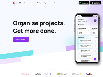 Landify – Landing Page UI Kit preview picture