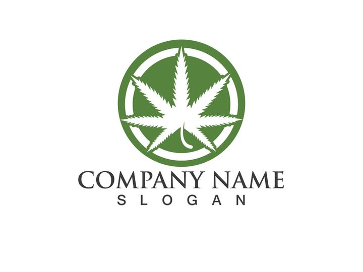 Canabis leaf vector illustration icon