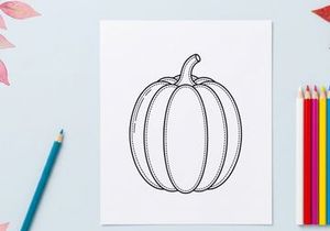 Cute pumpkin illustration for autumn decor. Perfect for seasonal design projects.